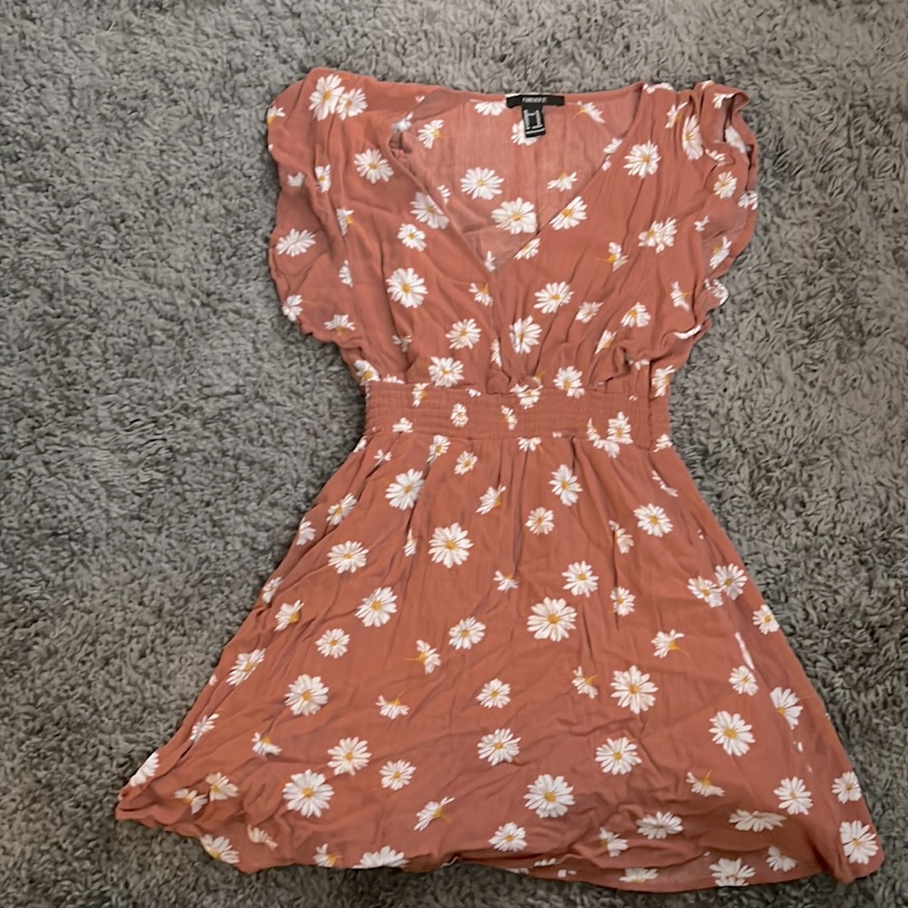 Pink flower dress size:M